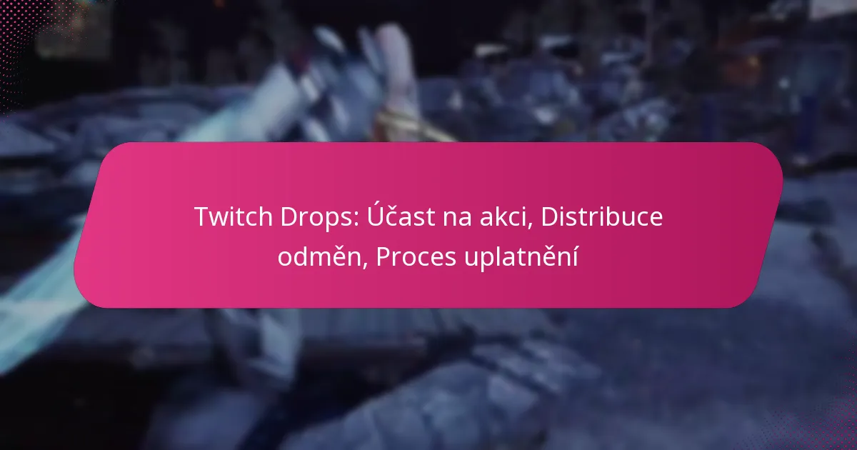 Twitch Drops: Účast na akci, Distribuce odměn, Proces uplatnění