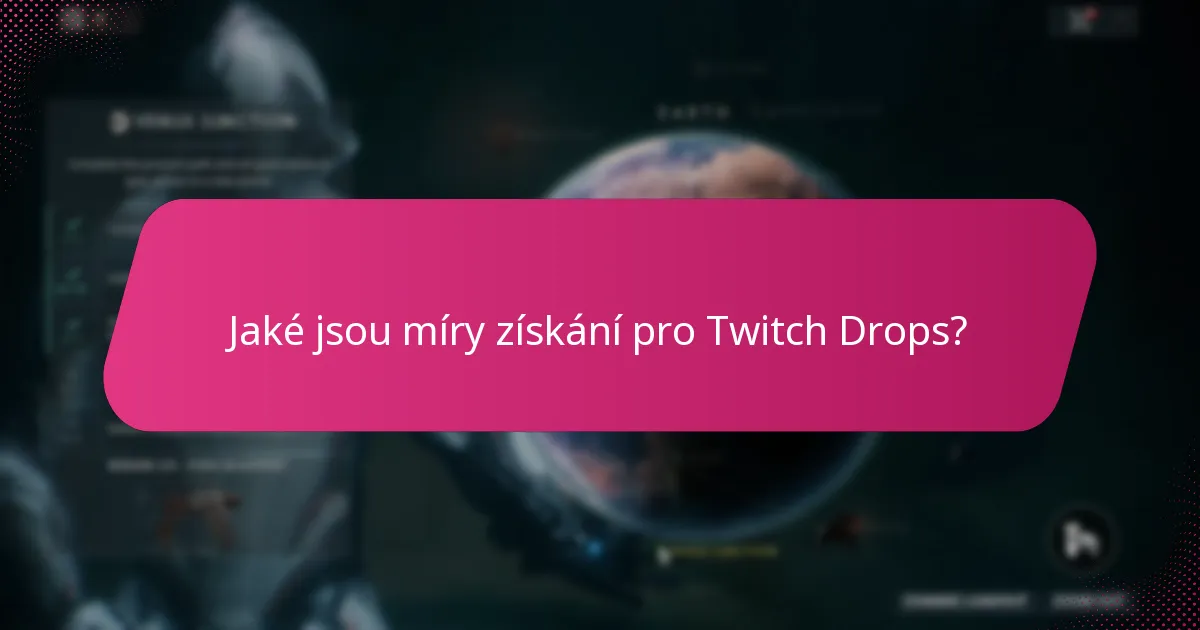 Jaké jsou limity odměn pro Twitch Drops?