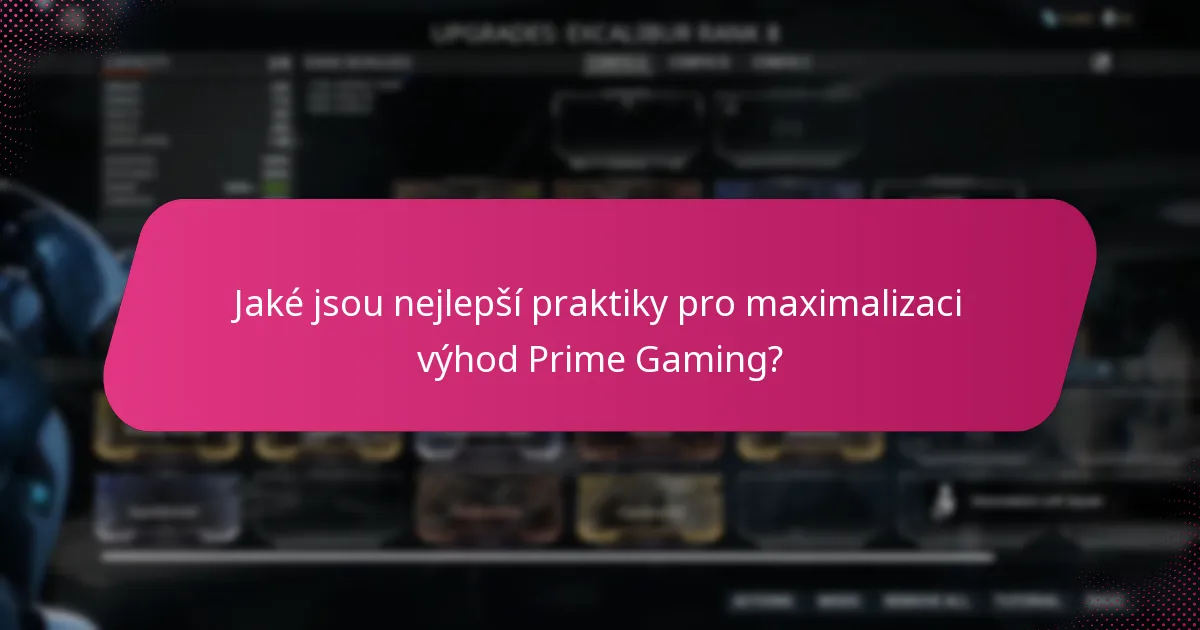Jaké nedávné změny ovlivňují nároky a odměny Prime Gaming?